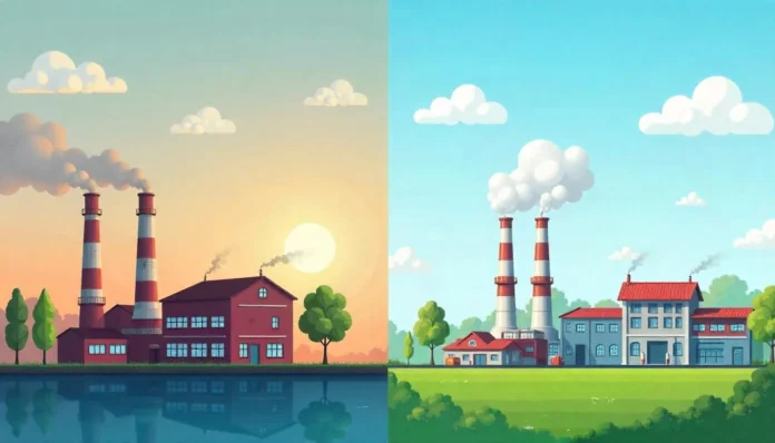 Before and after comparison of industrial emissions using HCOOCH CH2 H2O