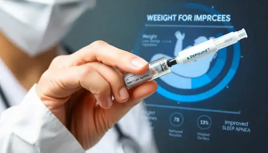 Zepbound injection pen with weight loss and sleep apnea benefits