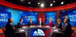 Meet the Press S76E49 political panel debate featuring senators Rodriguez, Mitchell discussing policy on NBC studio