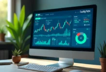 Trade 1000 Urex AI crypto trading dashboard showing Bitcoin charts and automated trading interface on computer screen
